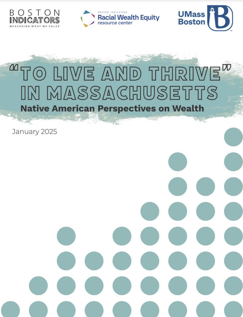 report cover with the title above a dotted pattern