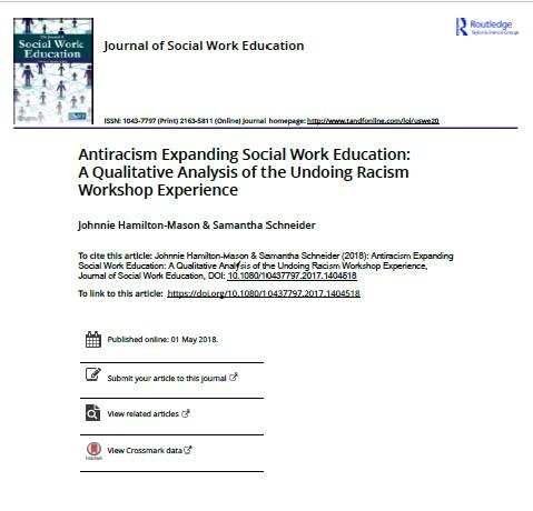 Antiracism Expanding Social Work Education: A Qualitative Analysis Of ...